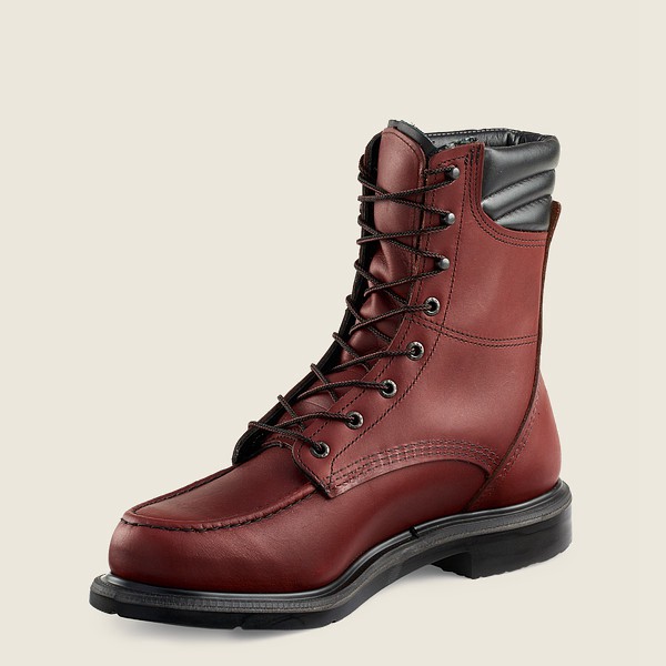 Mens Red Wing Supersole® - 8-inch Soft Toe - Work Boots Burgundy - GSK836270